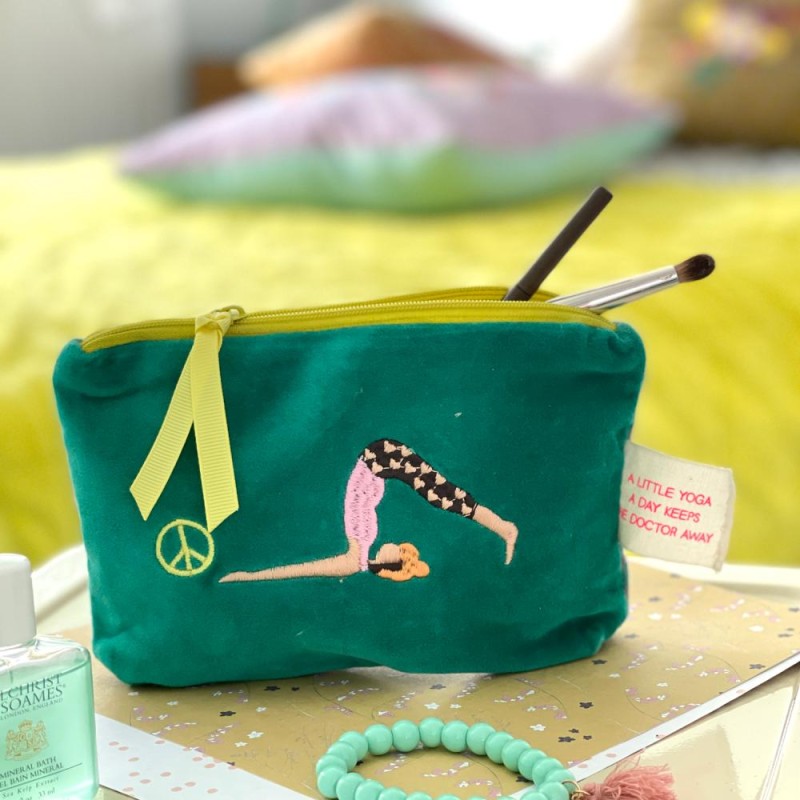 Täschchen Yoga smaragd