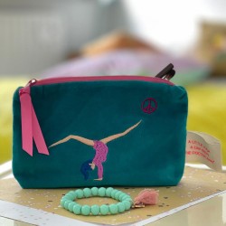 Täschchen Yoga petrol