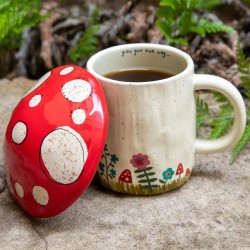 Tasse mit Deckel Grow Own Way Mushroom