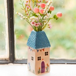Cottage Bud Vase Teal Cottage