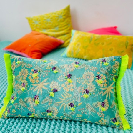 Kissenhülle Velvet Oriental Shine mille fleur 3050