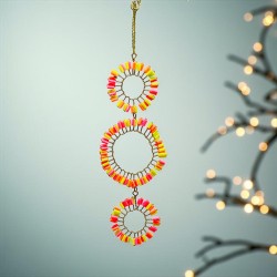 Dekoration Funkel Ultrafine 3ring neon multi