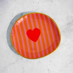 Dekoschale S Heart Orange