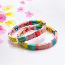 Armband colorblock pastel 25