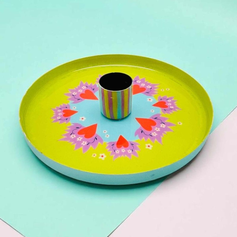 Kerzenhalter Print Lemon hearts