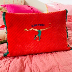 Kissenhülle Velvet SLOW DOWN YOGA 2535