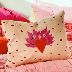 Kissenhülle Velvet Loveheart 3040