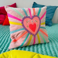 Kissenhülle Velvet Herzstrahl 3030