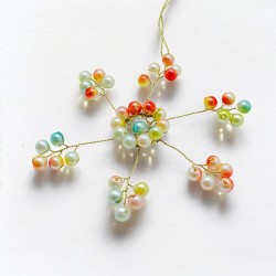 Dekoration Funkel Ultrafine ornament starflower pastel