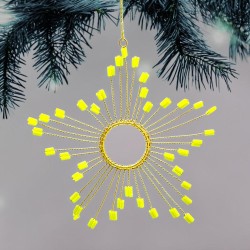 Dekoration Funkel Ultrafine Starflower neonyellow