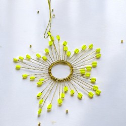 Dekoration Funkel Ultrafine Starflower neonyellow