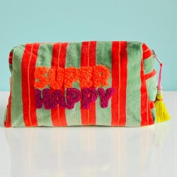 Kosmetiktasche Velvet Pinstripe Superhappy M