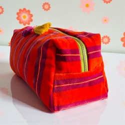 Kosmetiktasche Velvet Pinstripe Amour L