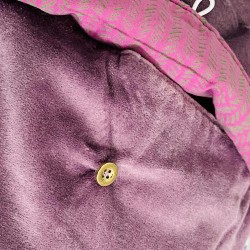 Wärmflasche Velvet Check viola