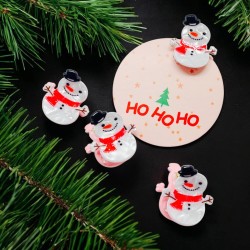 Haarclip/Haarklammer Xmas Snowman S