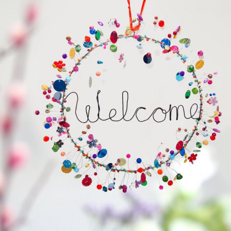 Decoration FUNKEL Welcome in Wreath