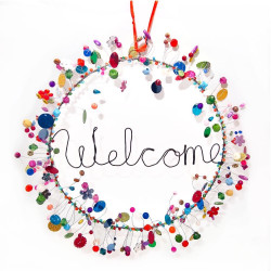 Décoration FUNKEL Welcome Couronne