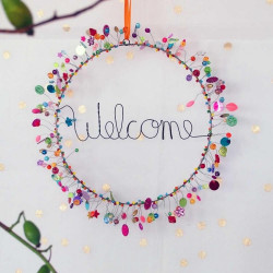 Decoration FUNKEL Welcome in Wreath