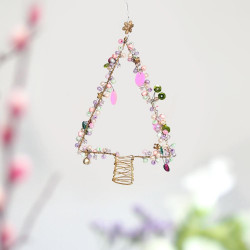 Decoration FUNKEL Christmas tree pastell
