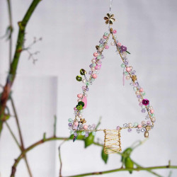 Dekoration FUNKEL Tannenbaum pastell