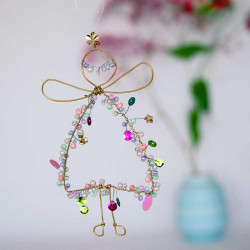 Dekoration FUNKEL Engel pastell