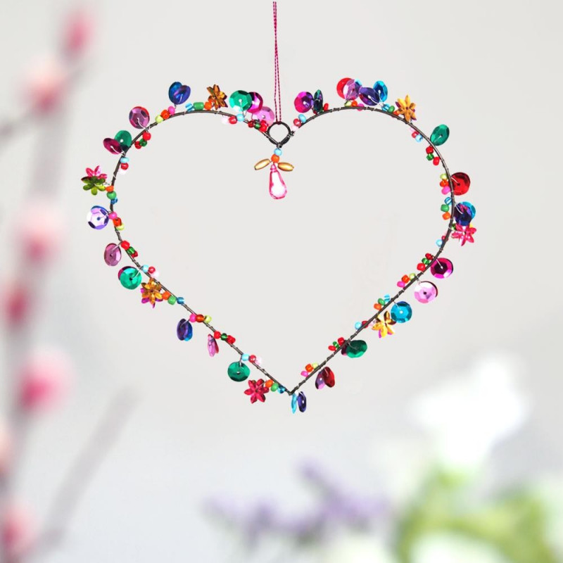 Decoration FUNKEL Heart Sequins
