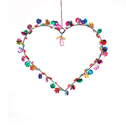Decoration FUNKEL Heart Sequins