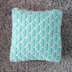 Cushion Cover Woven Classic 4040aqua