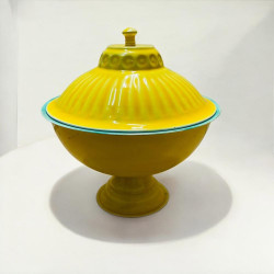 Muster Shop gelbe Dekoschale mit Deckel