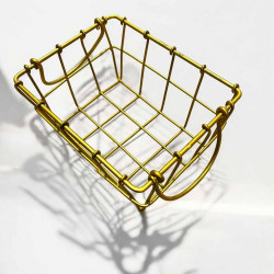 Mini Metallkörbchen gold