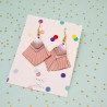 Earrings Leather Triangle