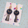 Earrings Leather Circle