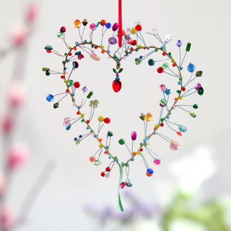 Decoration FUNKEL red heart