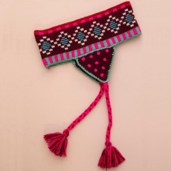 Stirnband Ohrenwärmer Pink Brown