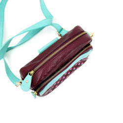 Tasche/Gürteltasche Doubledot plum