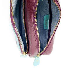 Tasche/Gürteltasche Doubledot plum