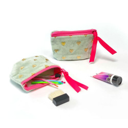 Pochette Mini Zip Velvet Sparkle