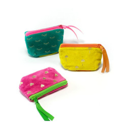 Täschchen Mini Zip Velvet Sparkle