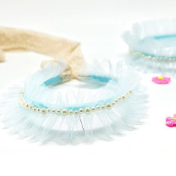 Hairband Angel Frill bleu