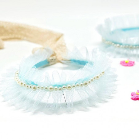 Hairband Angel Frill bleu