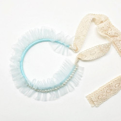 Hairband Angel Frill bleu