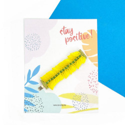 Haarspange yellow leaves- SALE