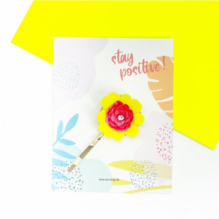 Pince à cheveux Flower pink