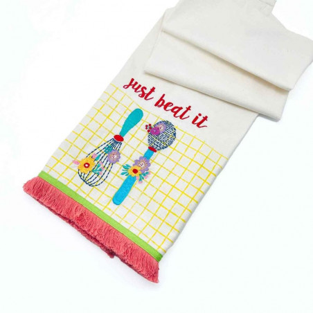 Geschirrtuch Just beat it