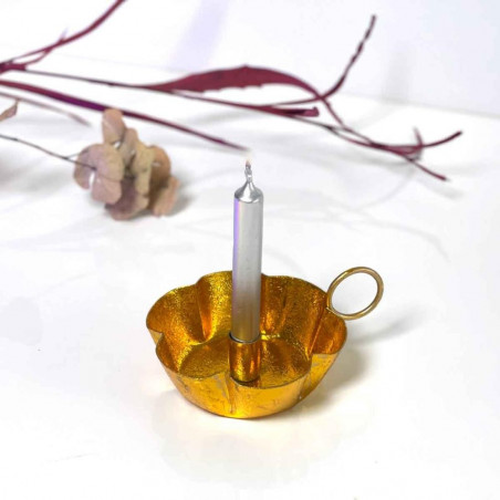Kerzenhalter Metallic Sparkle gold