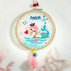 Wanddekoration Frame Mermaid