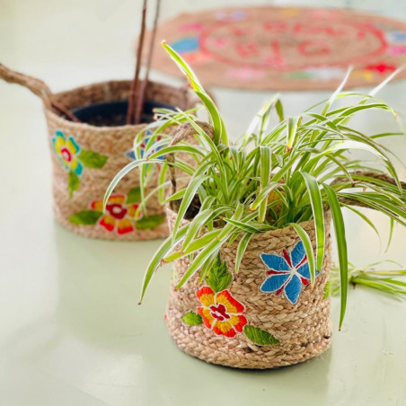 Korb Jute flowers- SALE