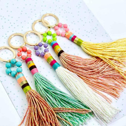 Keychain Bead chain Circle