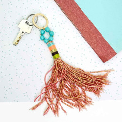 Keychain Bead chain Circle