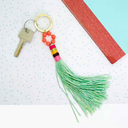 Keychain Bead chain Circle